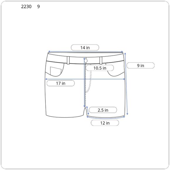 Boomboo! High-Rise Distressed Denim Shorts Blue Frayed Hem - Picture 5 of 9